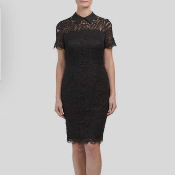 KARL LAGERFELD BLACK LACE DRESS - Picture 4 of 13